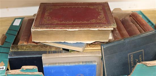 A collection of books, Rudyard Kipling etc.
